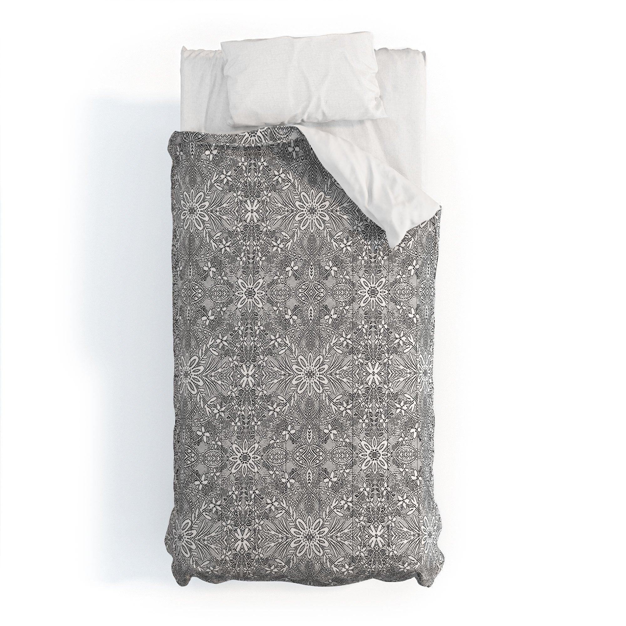 Marta Barragan Camarasa Intricate Floral Symmetry Comforter