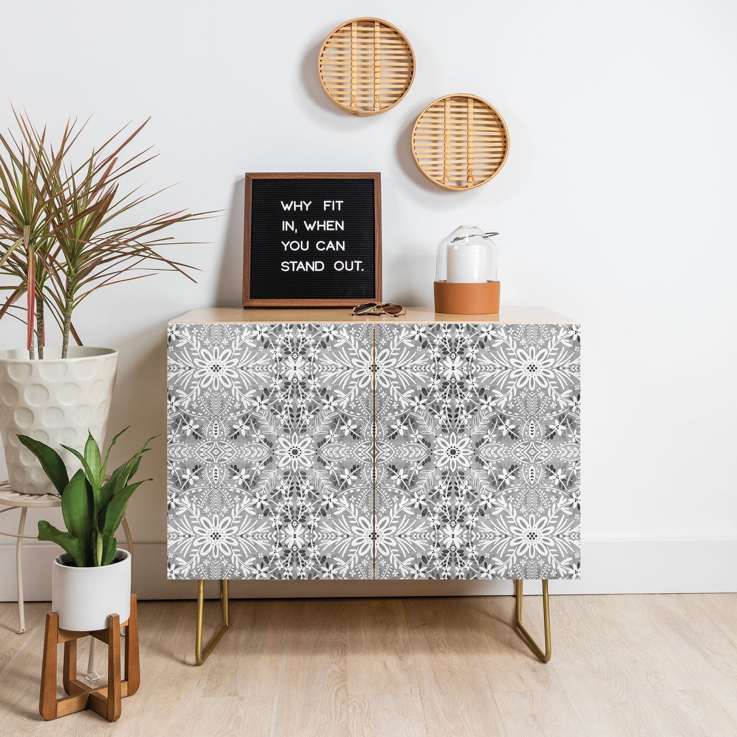 Marta Barragan Camarasa Intricate Floral Symmetry Credenza