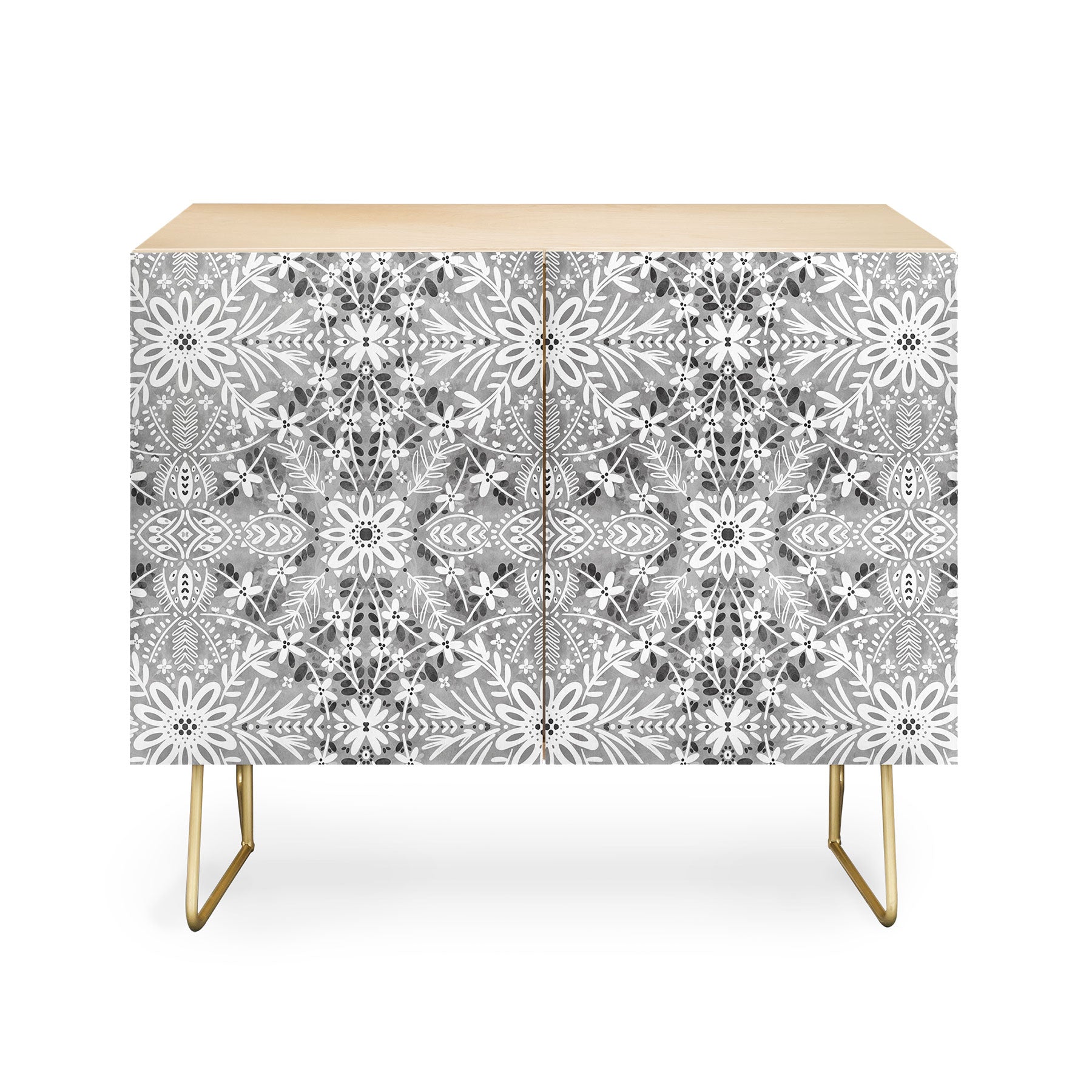 Marta Barragan Camarasa Intricate Floral Symmetry Credenza