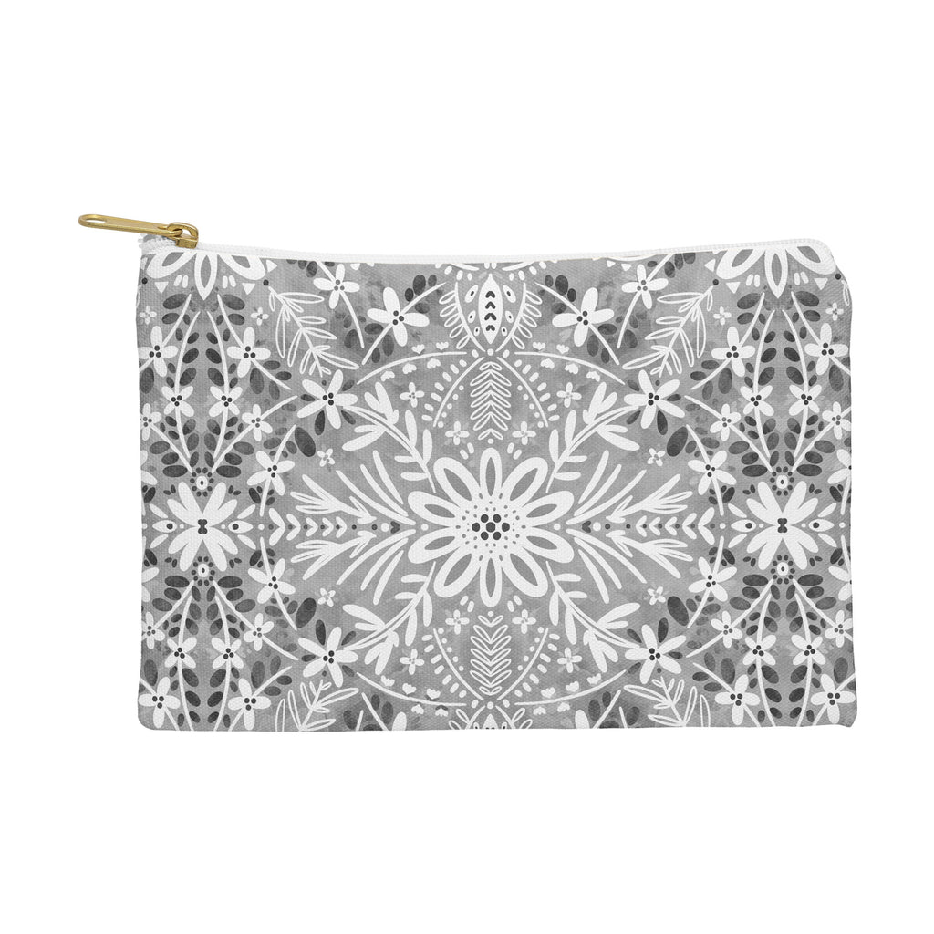 Marta Barragan Camarasa Intricate Floral Symmetry Pouch