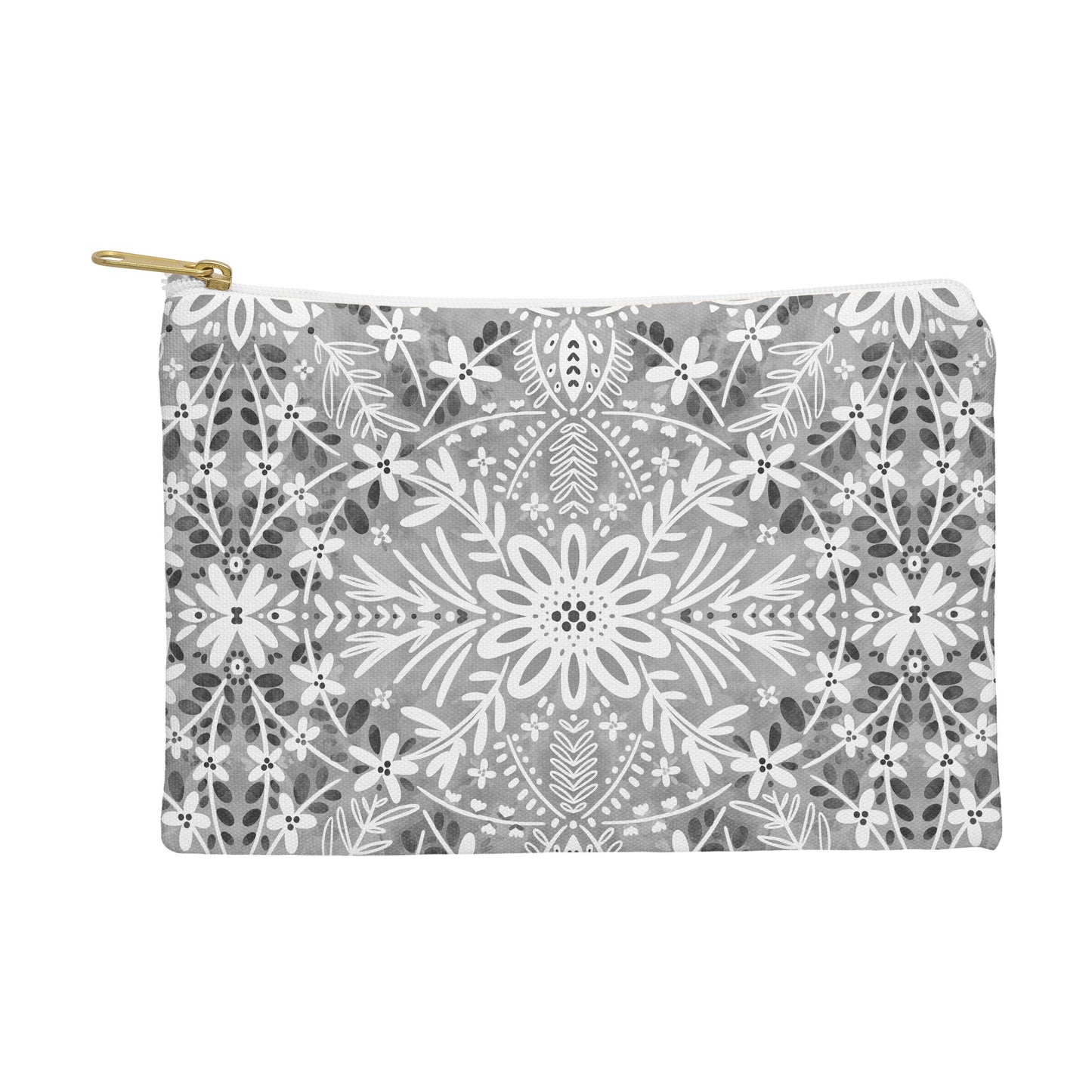 Marta Barragan Camarasa Intricate Floral Symmetry Pouch