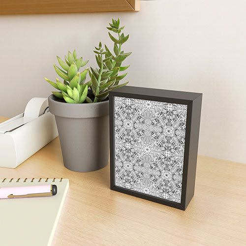 Marta Barragan Camarasa Intricate Floral Symmetry Framed Mini Art Print