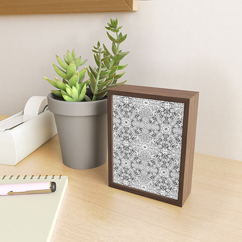 Marta Barragan Camarasa Intricate Floral Symmetry Framed Mini Art Print