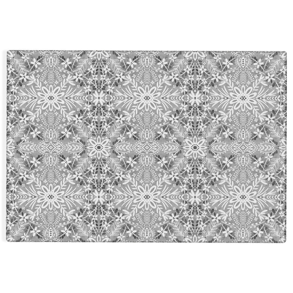 Marta Barragan Camarasa Intricate Floral Symmetry Outdoor Rug