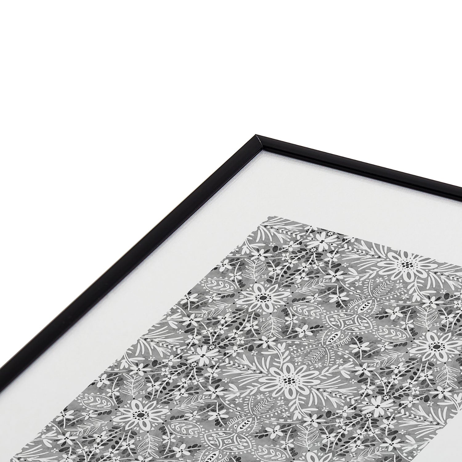 Marta Barragan Camarasa Intricate Floral Symmetry Metal Framed Art Print