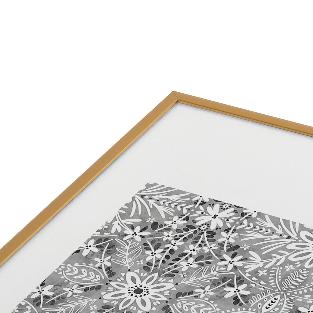 Marta Barragan Camarasa Intricate Floral Symmetry Metal Framed Art Print