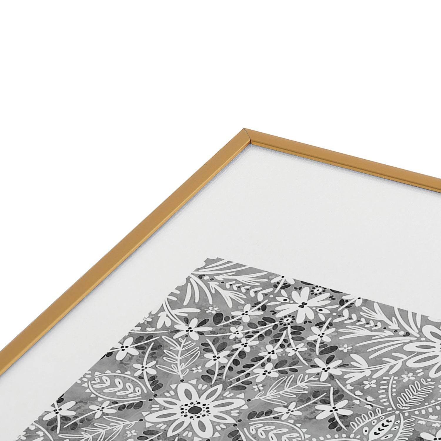 Marta Barragan Camarasa Intricate Floral Symmetry Metal Framed Art Print
