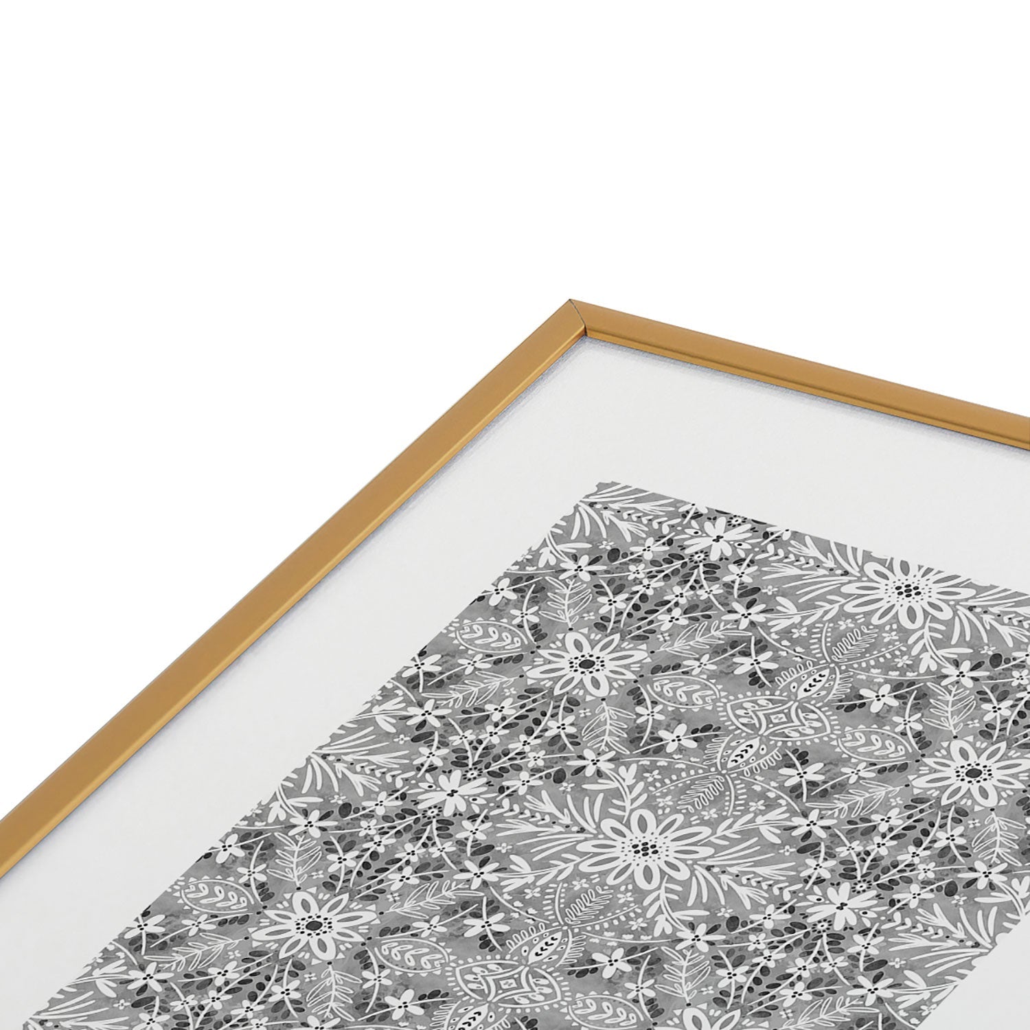 Marta Barragan Camarasa Intricate Floral Symmetry Metal Framed Art Print