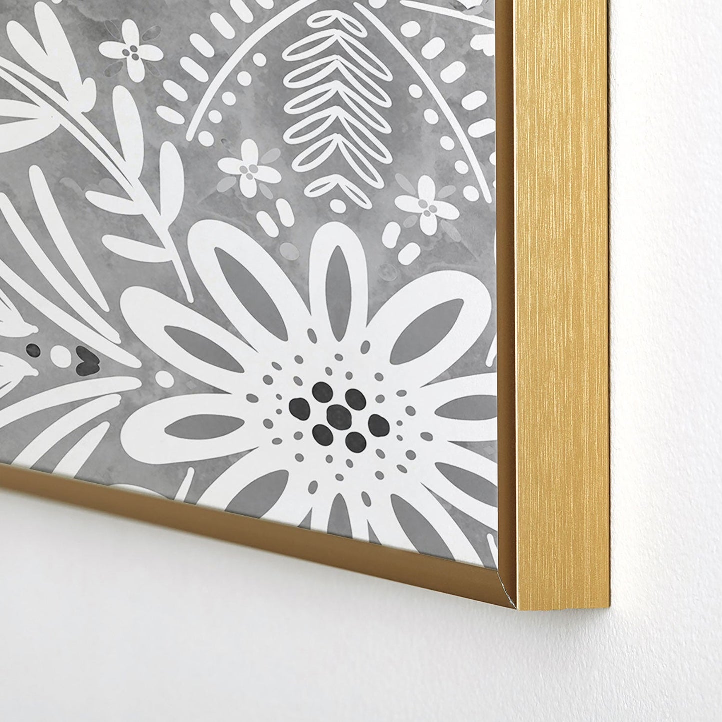 Marta Barragan Camarasa Intricate Floral Symmetry Square Metal Framed Art Print