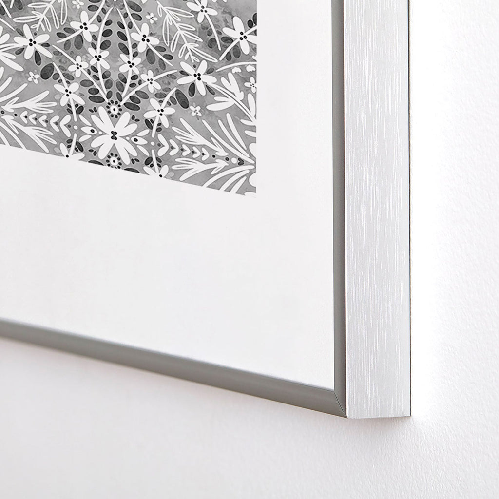 Marta Barragan Camarasa Intricate Floral Symmetry Metal Framed Art Print