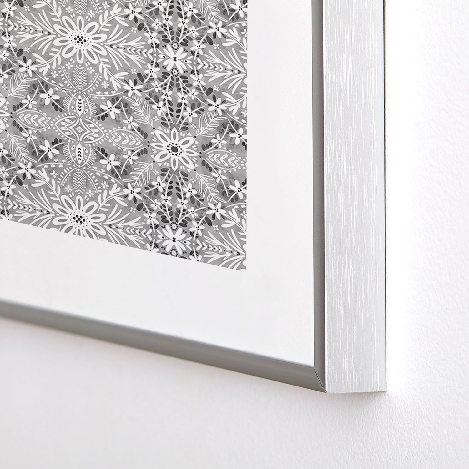 Marta Barragan Camarasa Intricate Floral Symmetry Metal Framed Art Print