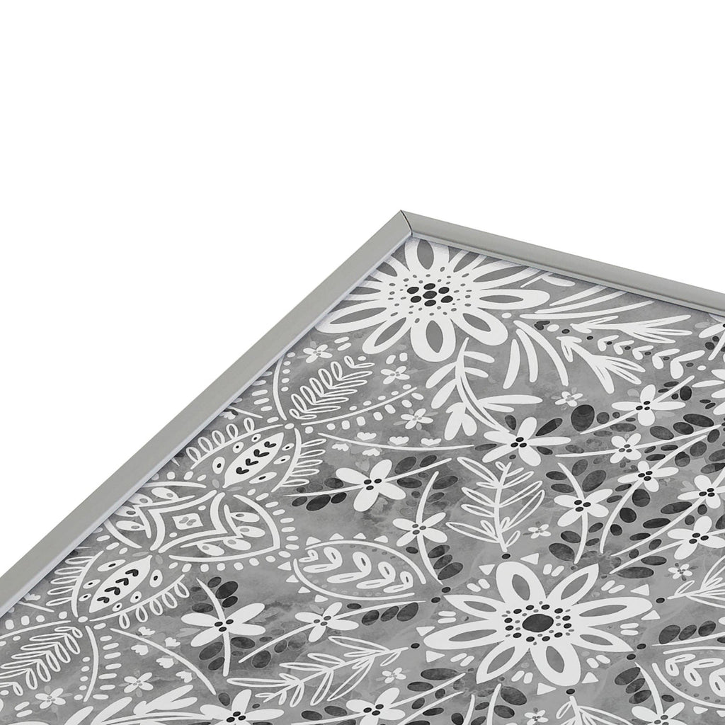 Marta Barragan Camarasa Intricate Floral Symmetry Square Metal Framed Art Print
