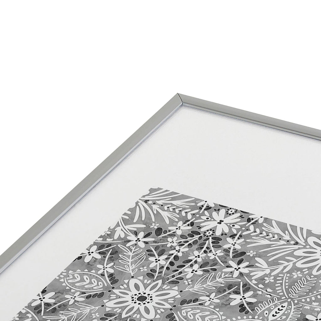Marta Barragan Camarasa Intricate Floral Symmetry Metal Framed Art Print
