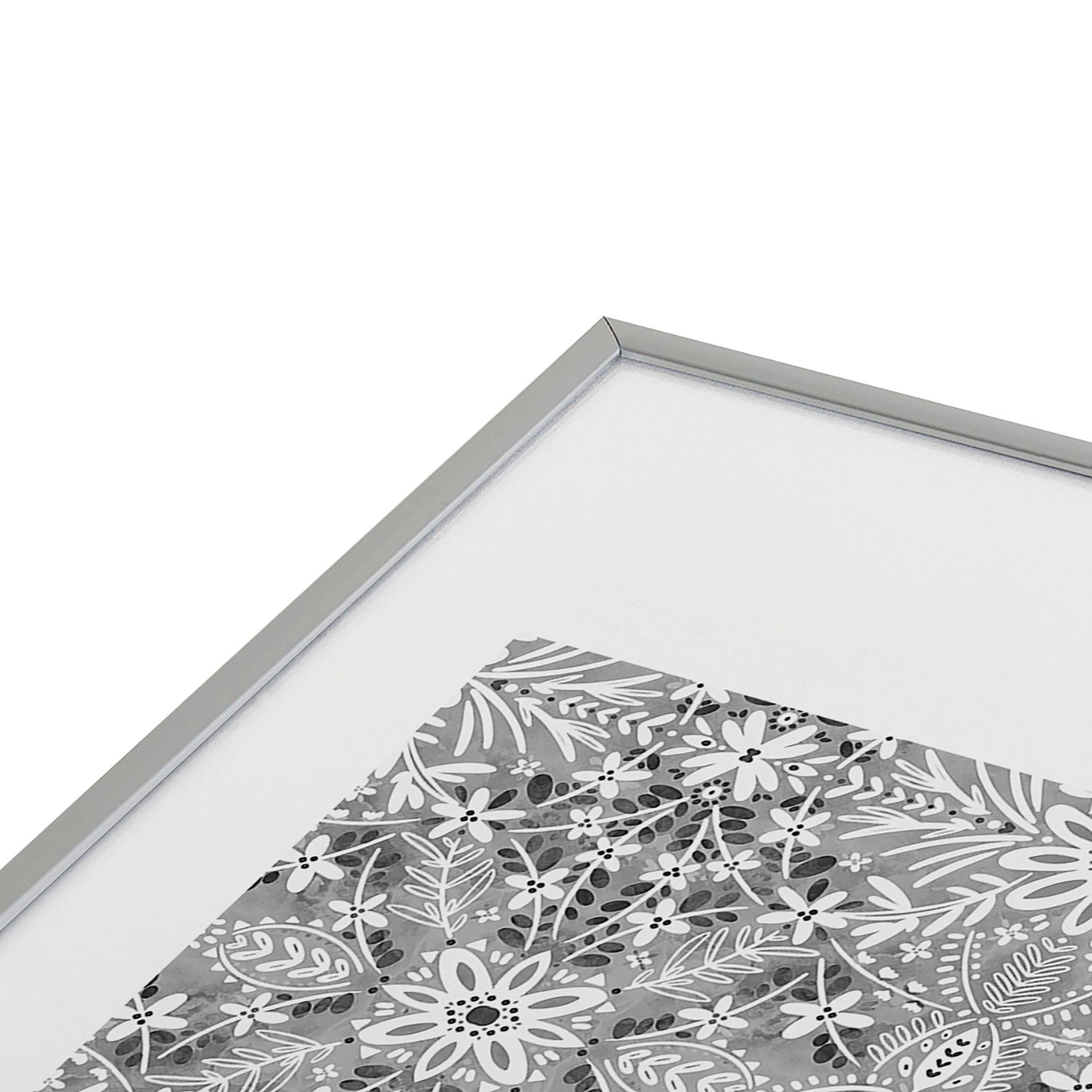 Marta Barragan Camarasa Intricate Floral Symmetry Metal Framed Art Print
