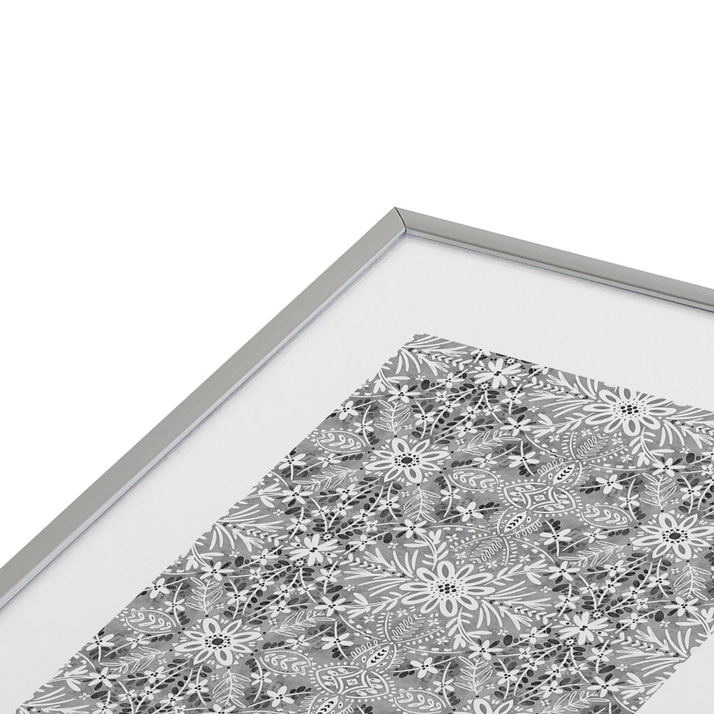Marta Barragan Camarasa Intricate Floral Symmetry Metal Framed Art Print
