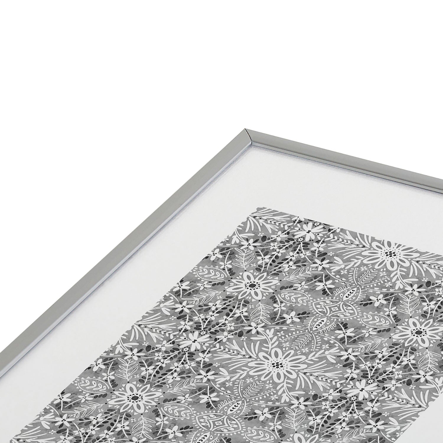 Marta Barragan Camarasa Intricate Floral Symmetry Metal Framed Art Print