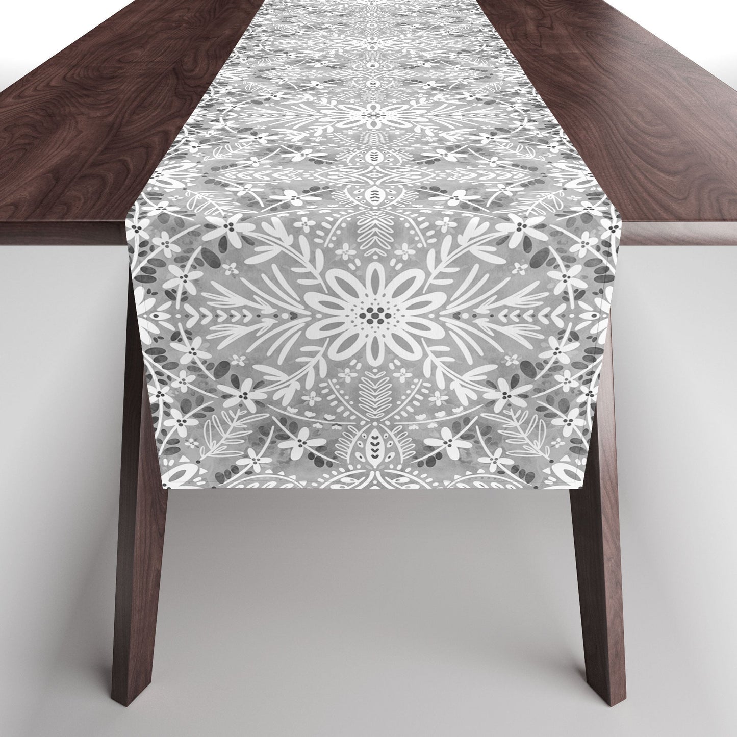 Marta Barragan Camarasa Intricate Floral Symmetry Table Runner