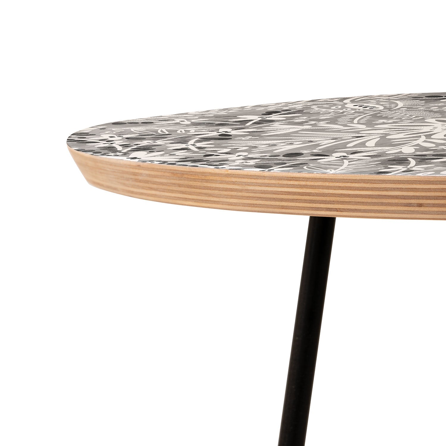 Marta Barragan Camarasa Intricate Floral Symmetry Round Side Table