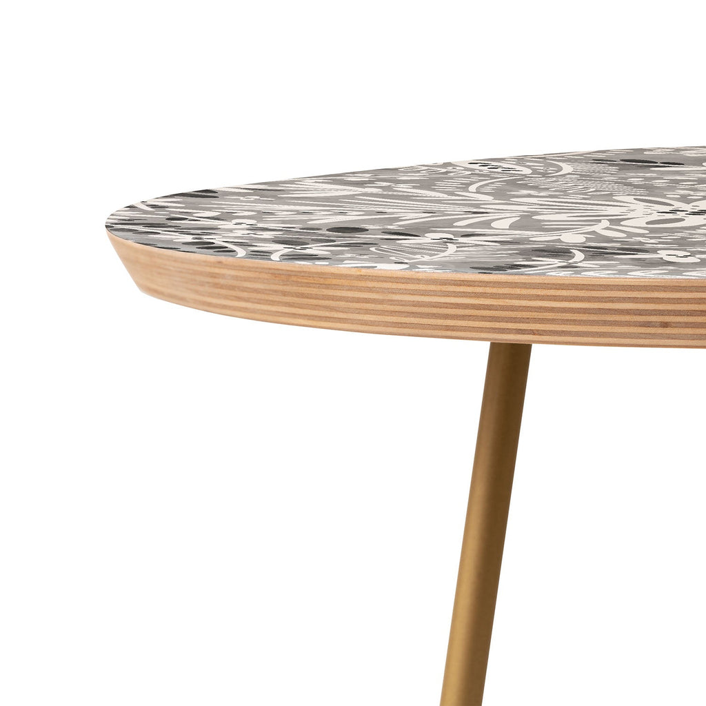Marta Barragan Camarasa Intricate Floral Symmetry Round Side Table
