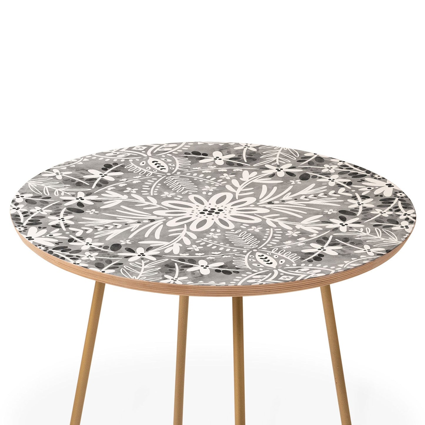 Marta Barragan Camarasa Intricate Floral Symmetry Round Side Table