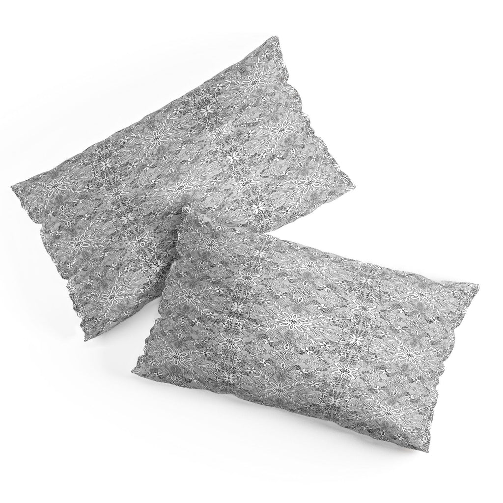 Marta Barragan Camarasa Intricate Floral Symmetry Pillow Shams