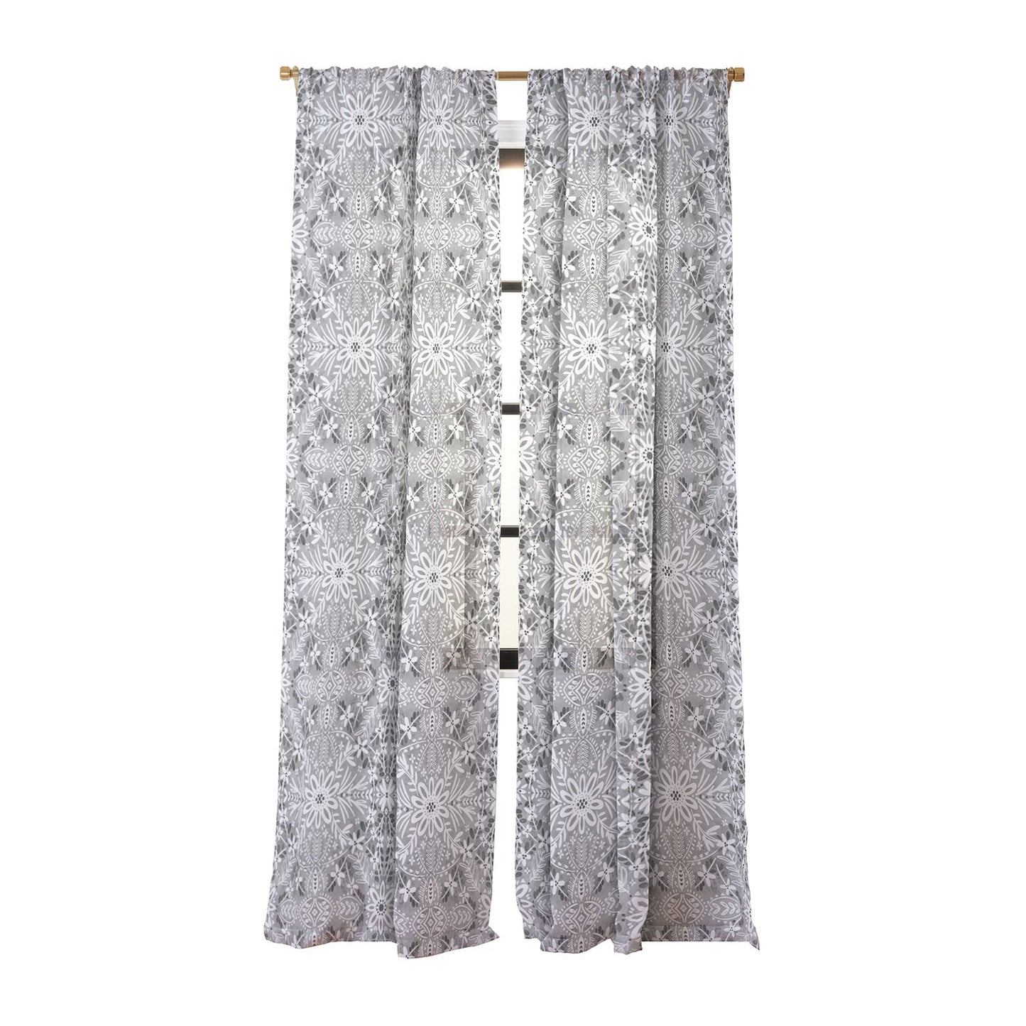 Marta Barragan Camarasa Intricate Floral Symmetry Sheer Non Repeat