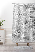 Marta Barragan Camarasa Intricate Floral Symmetry Shower Curtain And Mat