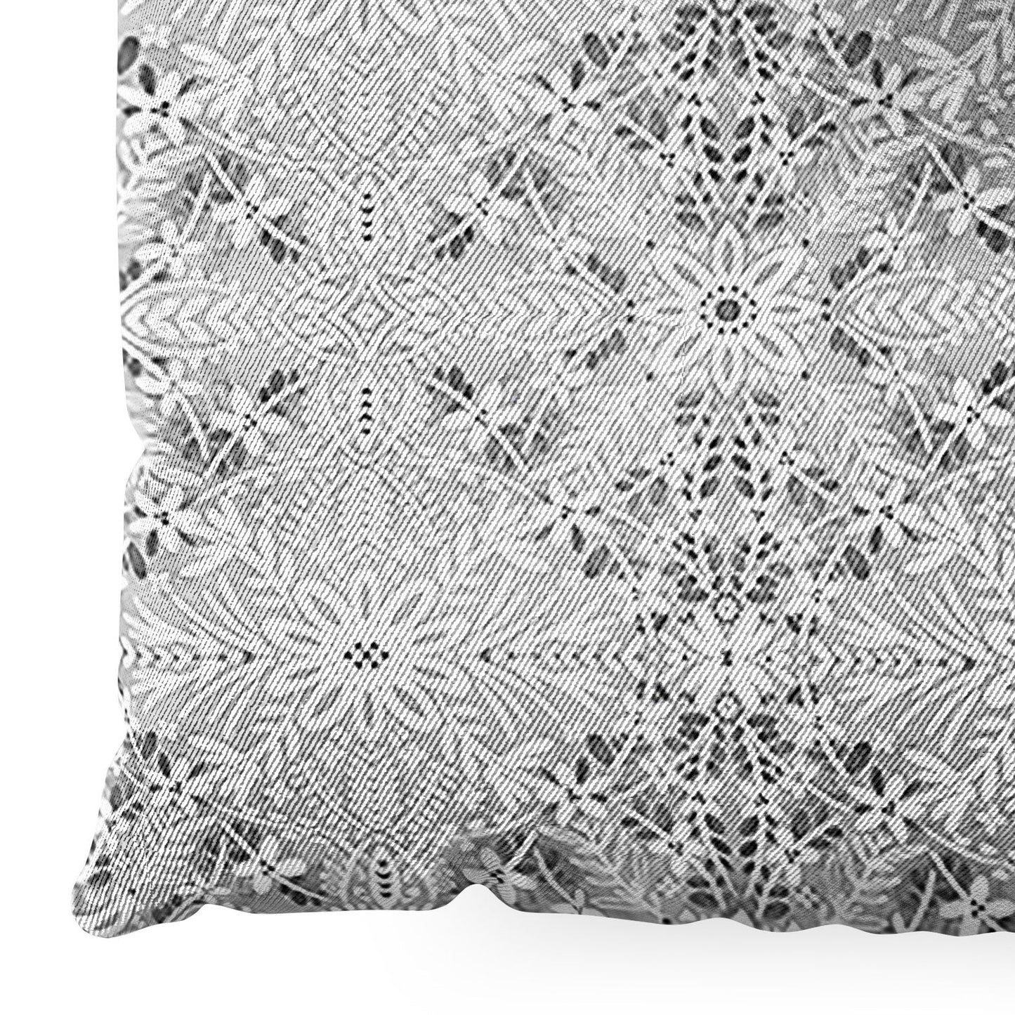 Marta Barragan Camarasa Intricate Floral Symmetry Floor Pillow Square