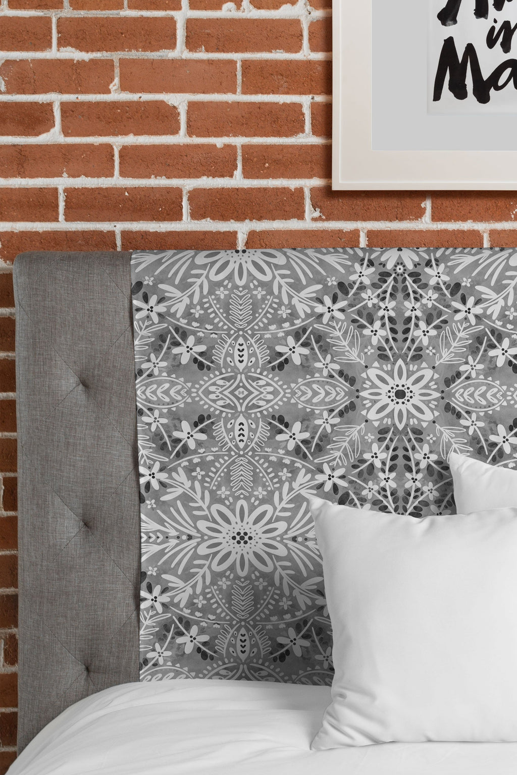 Marta Barragan Camarasa Intricate Floral Symmetry Tapestry