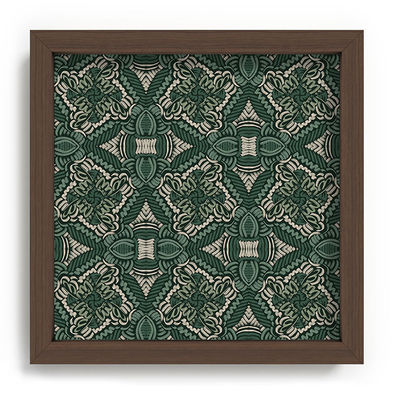 Marta Barragan Camarasa Intricate Forest Mosaic Recessed Framing Square