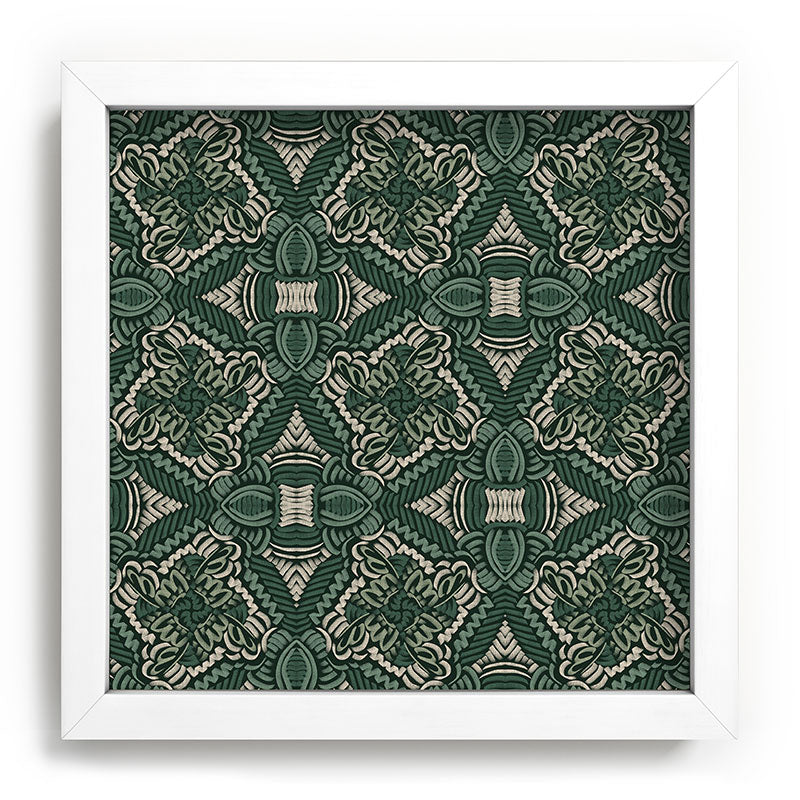 Marta Barragan Camarasa Intricate Forest Mosaic Recessed Framing Square