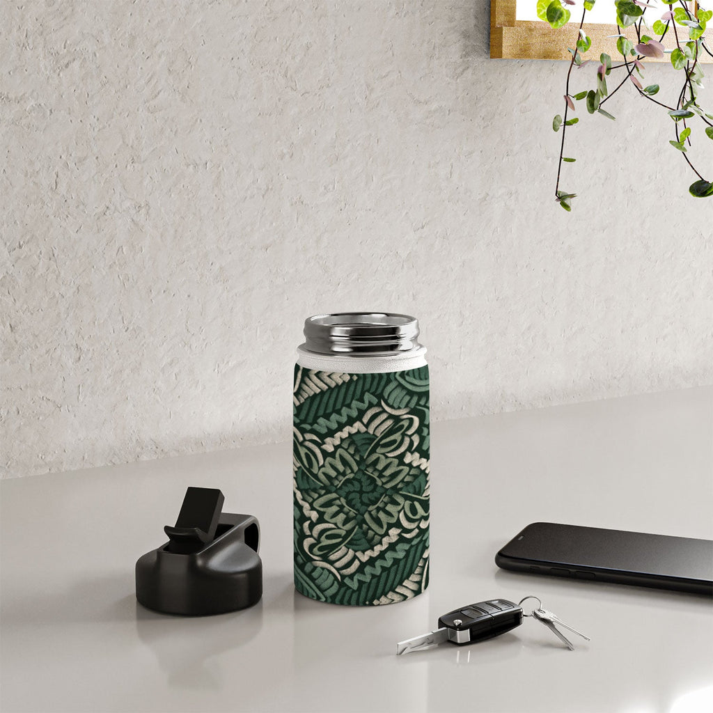 Marta Barragan Camarasa Intricate Forest Mosaic Water Bottle