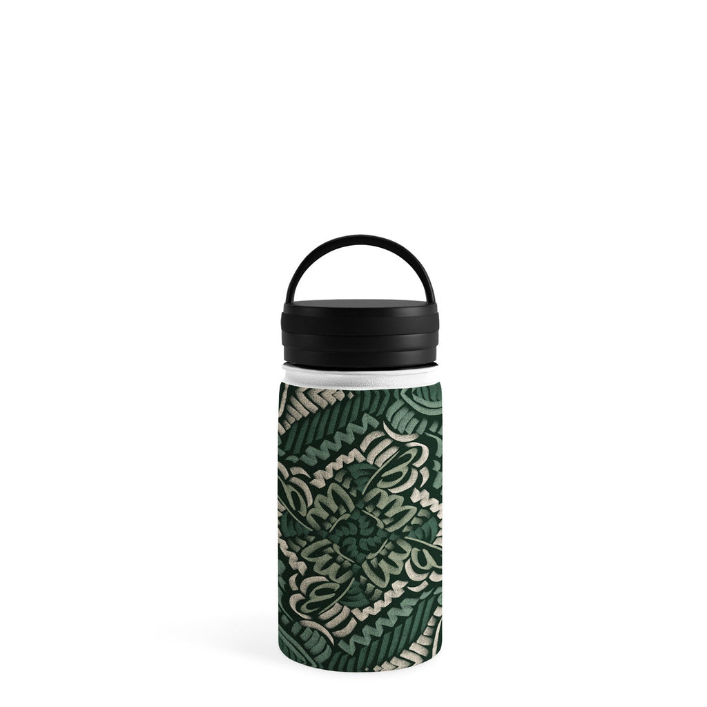Marta Barragan Camarasa Intricate Forest Mosaic Water Bottle