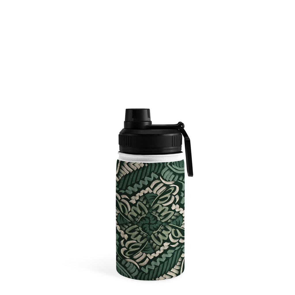 Marta Barragan Camarasa Intricate Forest Mosaic Water Bottle