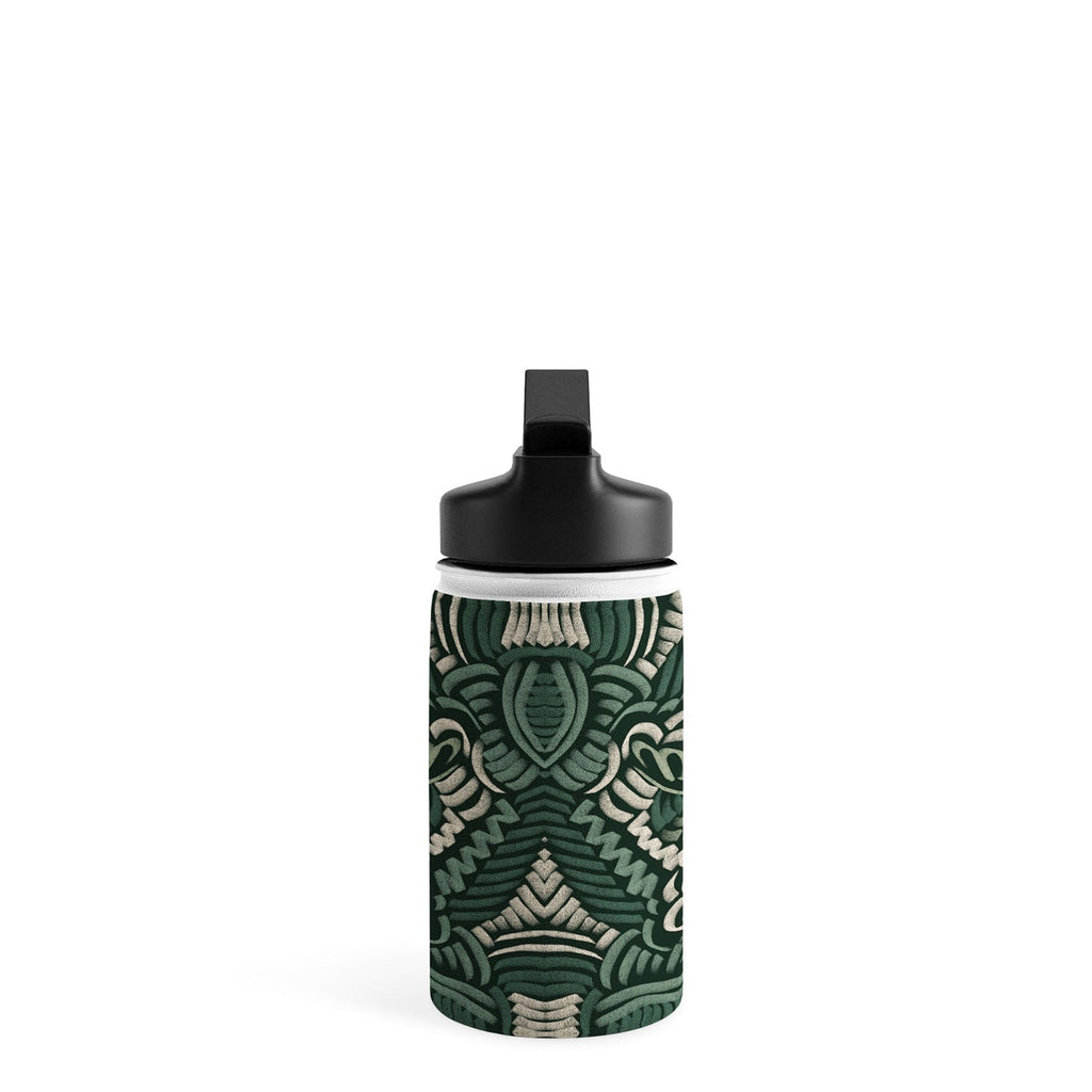 Marta Barragan Camarasa Intricate Forest Mosaic Water Bottle