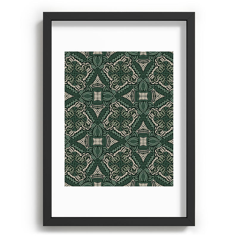 Marta Barragan Camarasa Intricate Forest Mosaic Recessed Framing Rectangle
