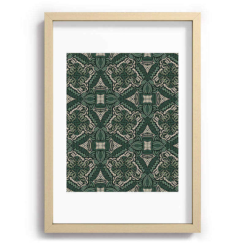 Marta Barragan Camarasa Intricate Forest Mosaic Recessed Framing Rectangle