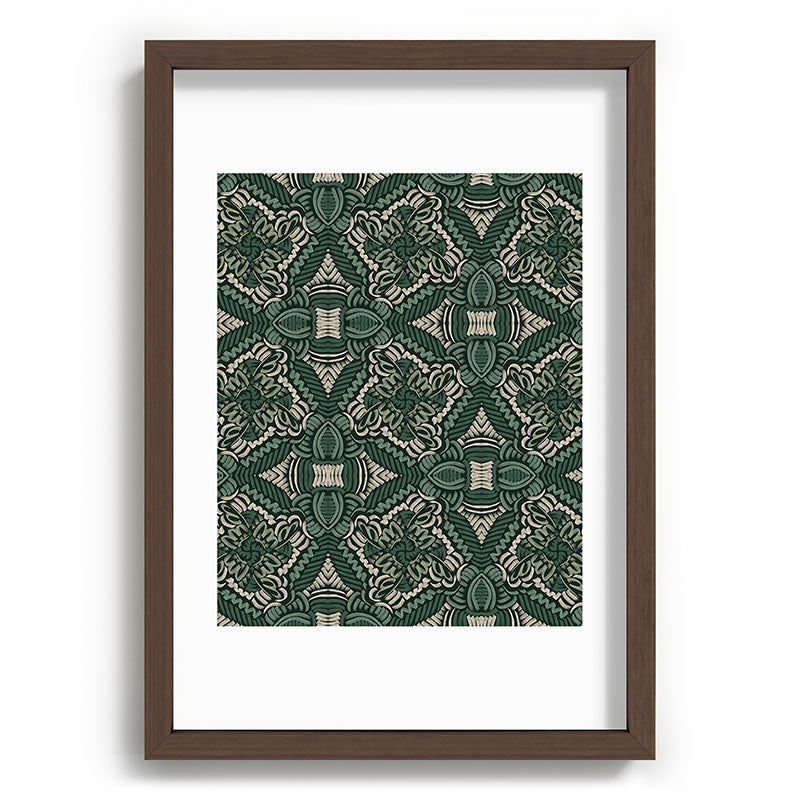 Marta Barragan Camarasa Intricate Forest Mosaic Recessed Framing Rectangle