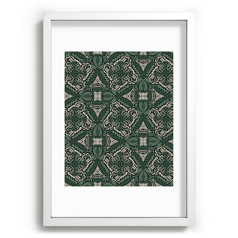Marta Barragan Camarasa Intricate Forest Mosaic Recessed Framing Rectangle