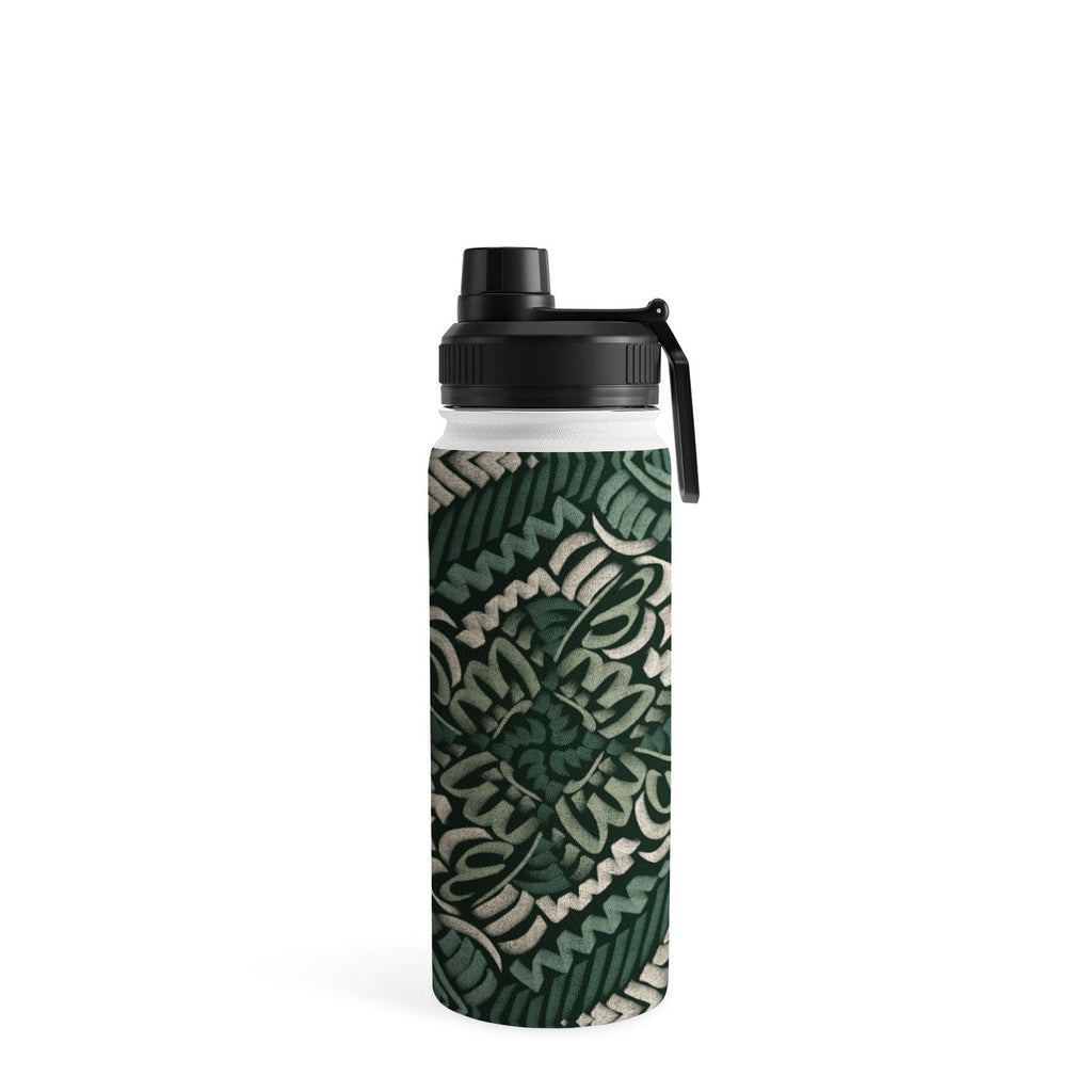 Marta Barragan Camarasa Intricate Forest Mosaic Water Bottle