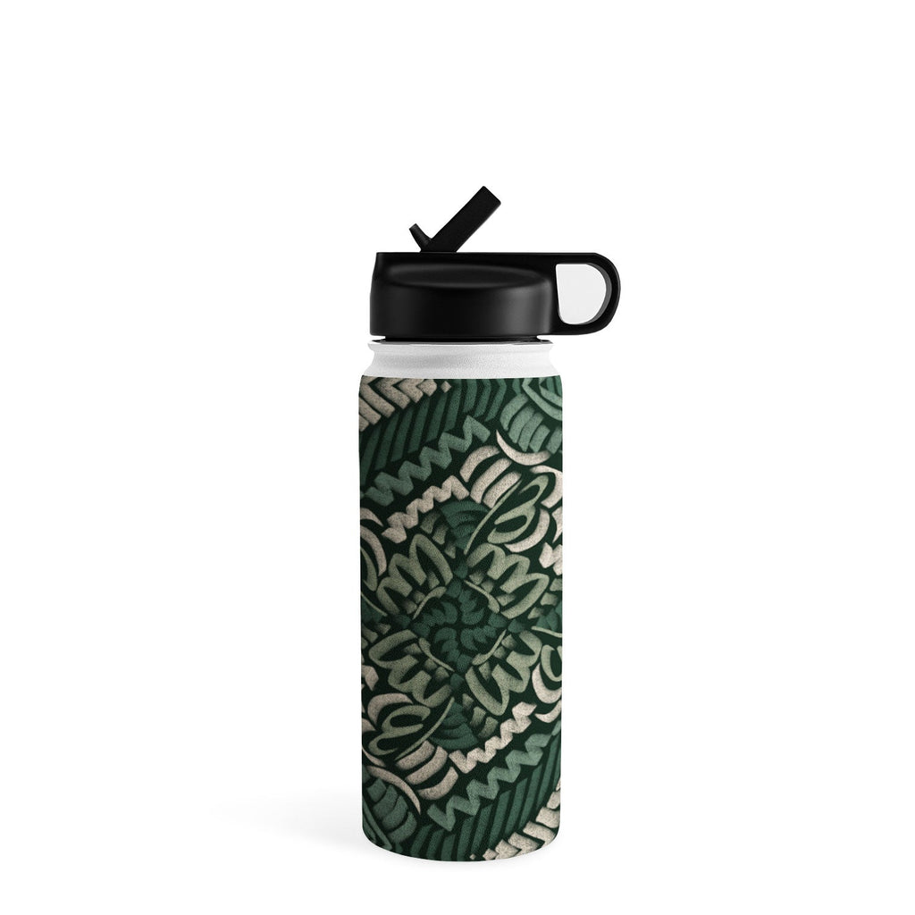 Marta Barragan Camarasa Intricate Forest Mosaic Water Bottle