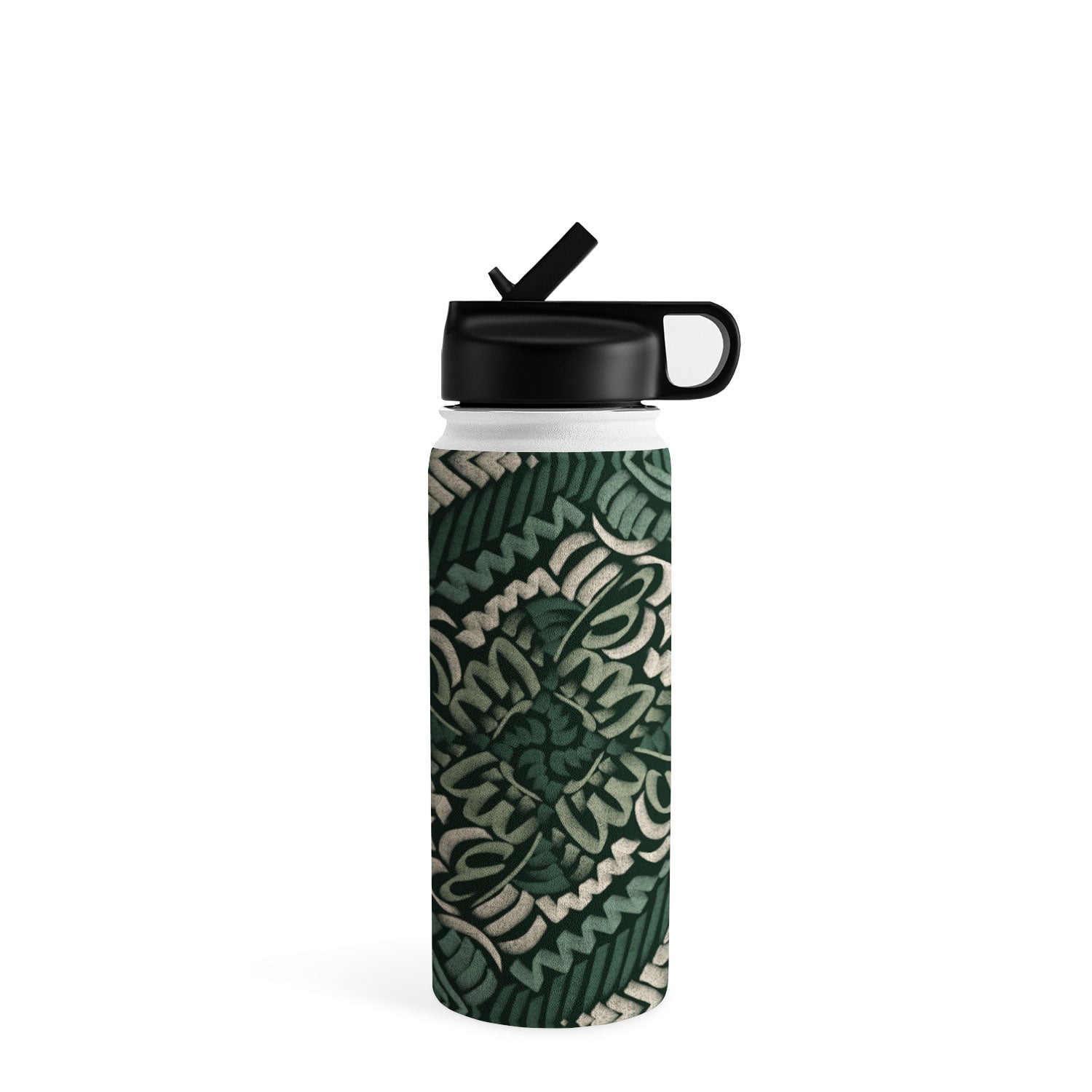 Marta Barragan Camarasa Intricate Forest Mosaic Water Bottle