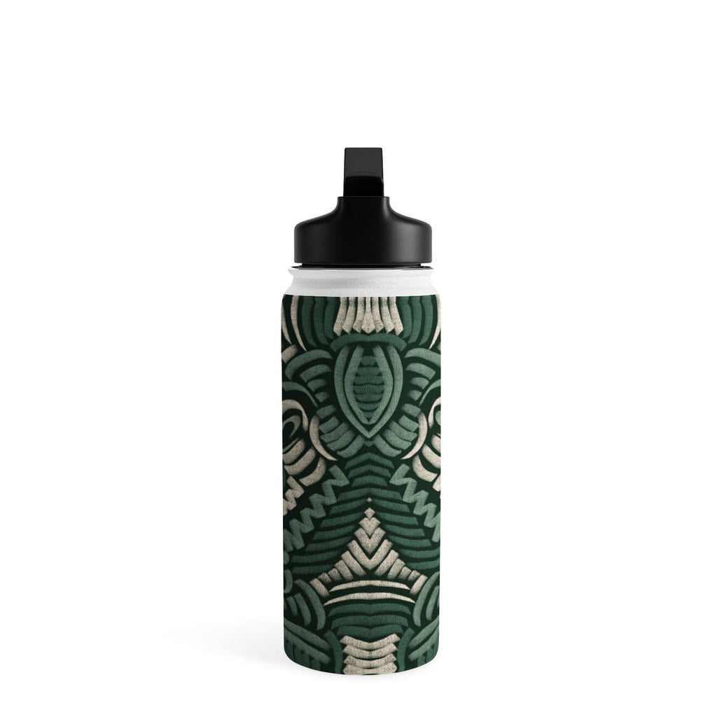 Marta Barragan Camarasa Intricate Forest Mosaic Water Bottle