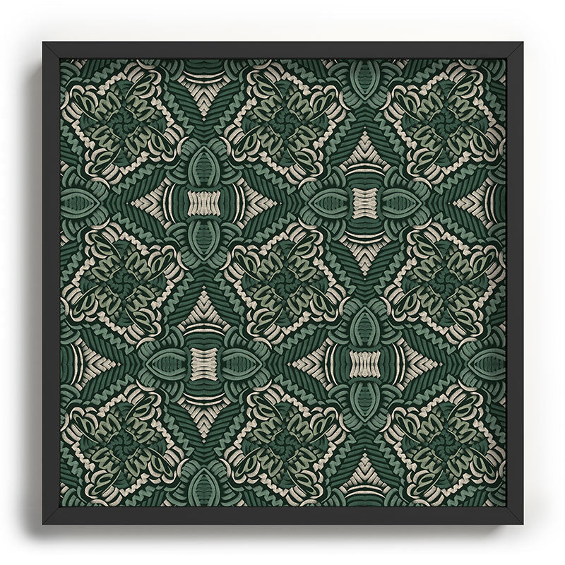 Marta Barragan Camarasa Intricate Forest Mosaic Recessed Framing Square