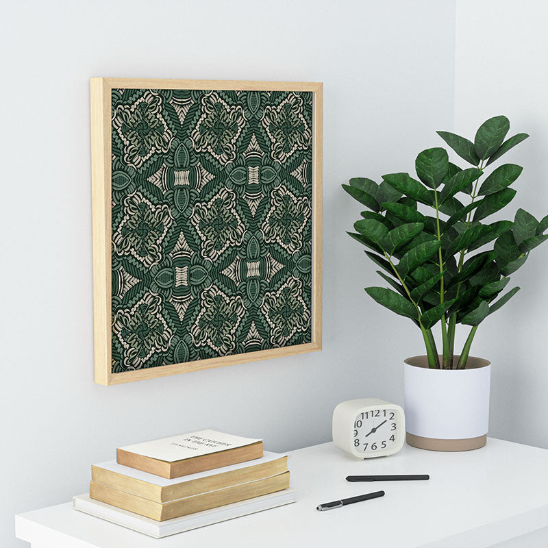 Marta Barragan Camarasa Intricate Forest Mosaic Recessed Framing Square