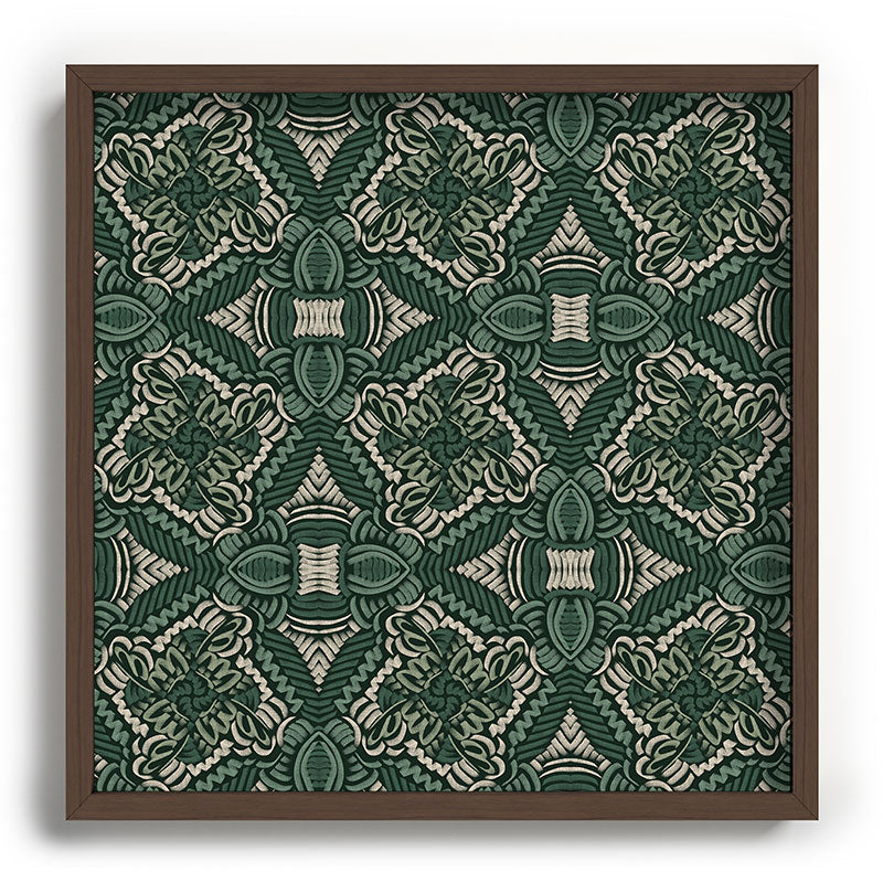Marta Barragan Camarasa Intricate Forest Mosaic Recessed Framing Square