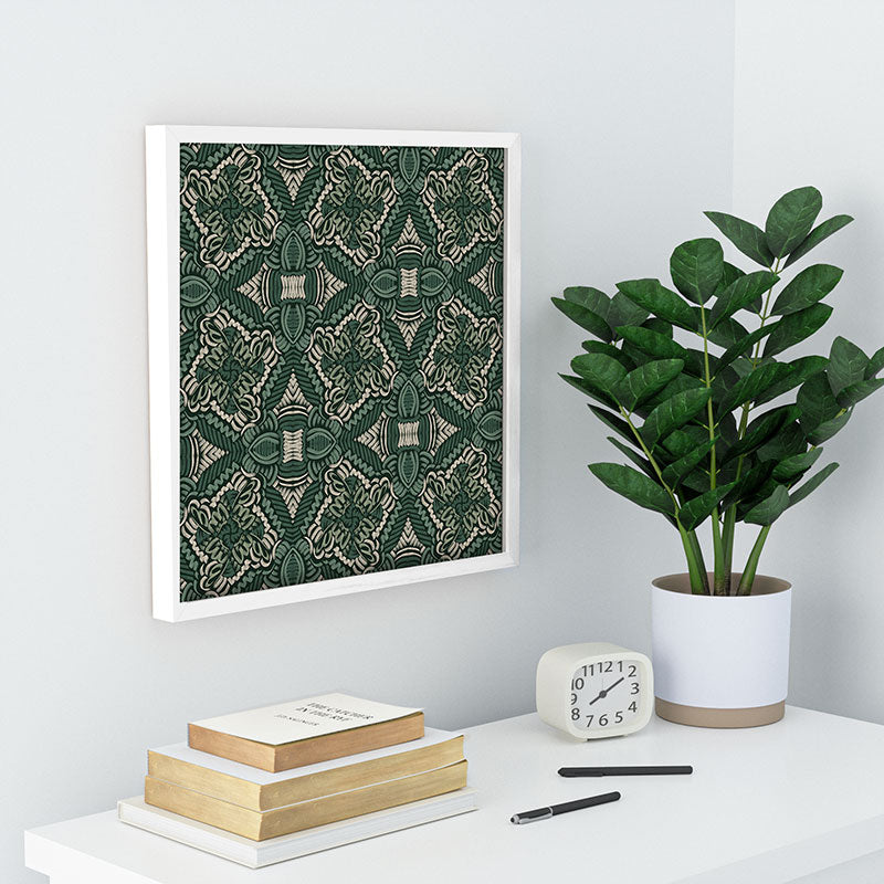 Marta Barragan Camarasa Intricate Forest Mosaic Recessed Framing Square