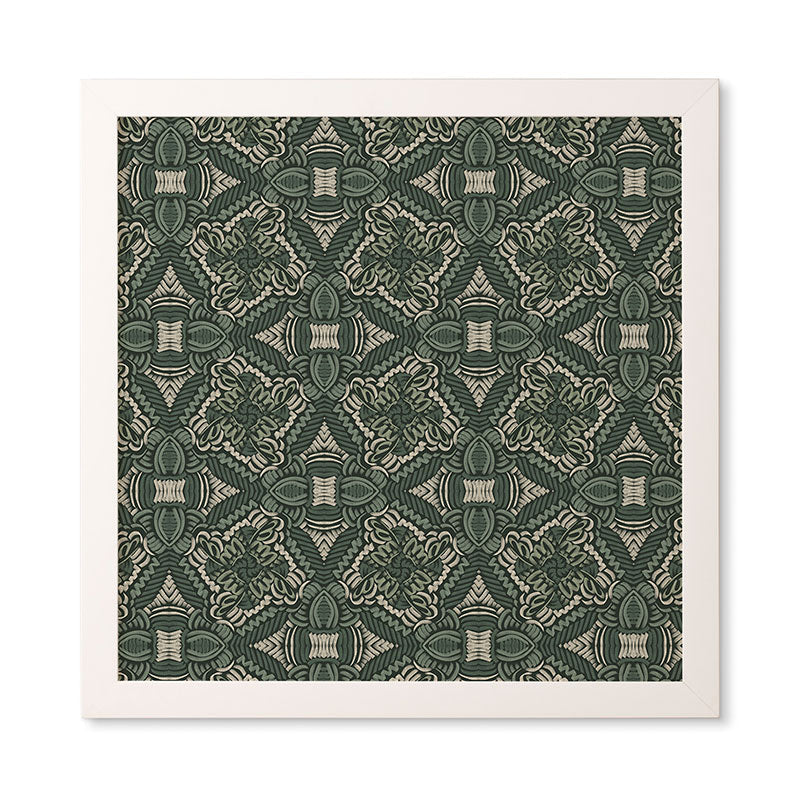 Marta Barragan Camarasa Intricate Forest Mosaic Framed Wall Art