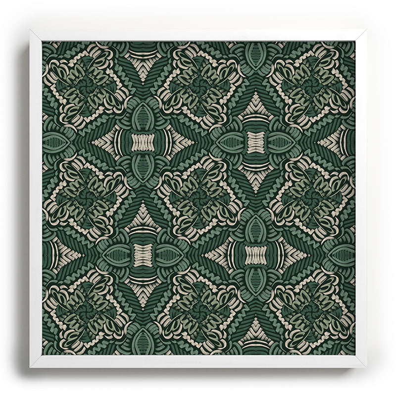 Marta Barragan Camarasa Intricate Forest Mosaic Recessed Framing Square