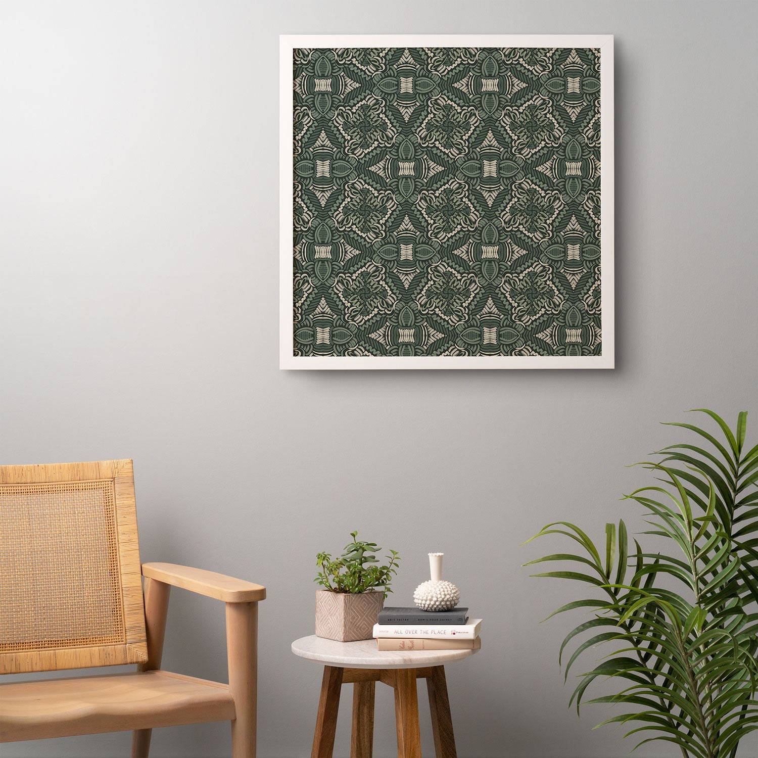 Marta Barragan Camarasa Intricate Forest Mosaic Framed Wall Art